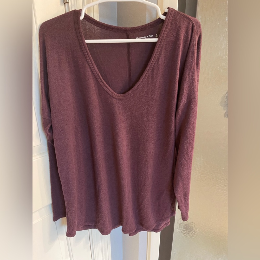 Abercrombie & Fitch Soft A&F Cozy Long Sleeve Scoop Neck - Size XL